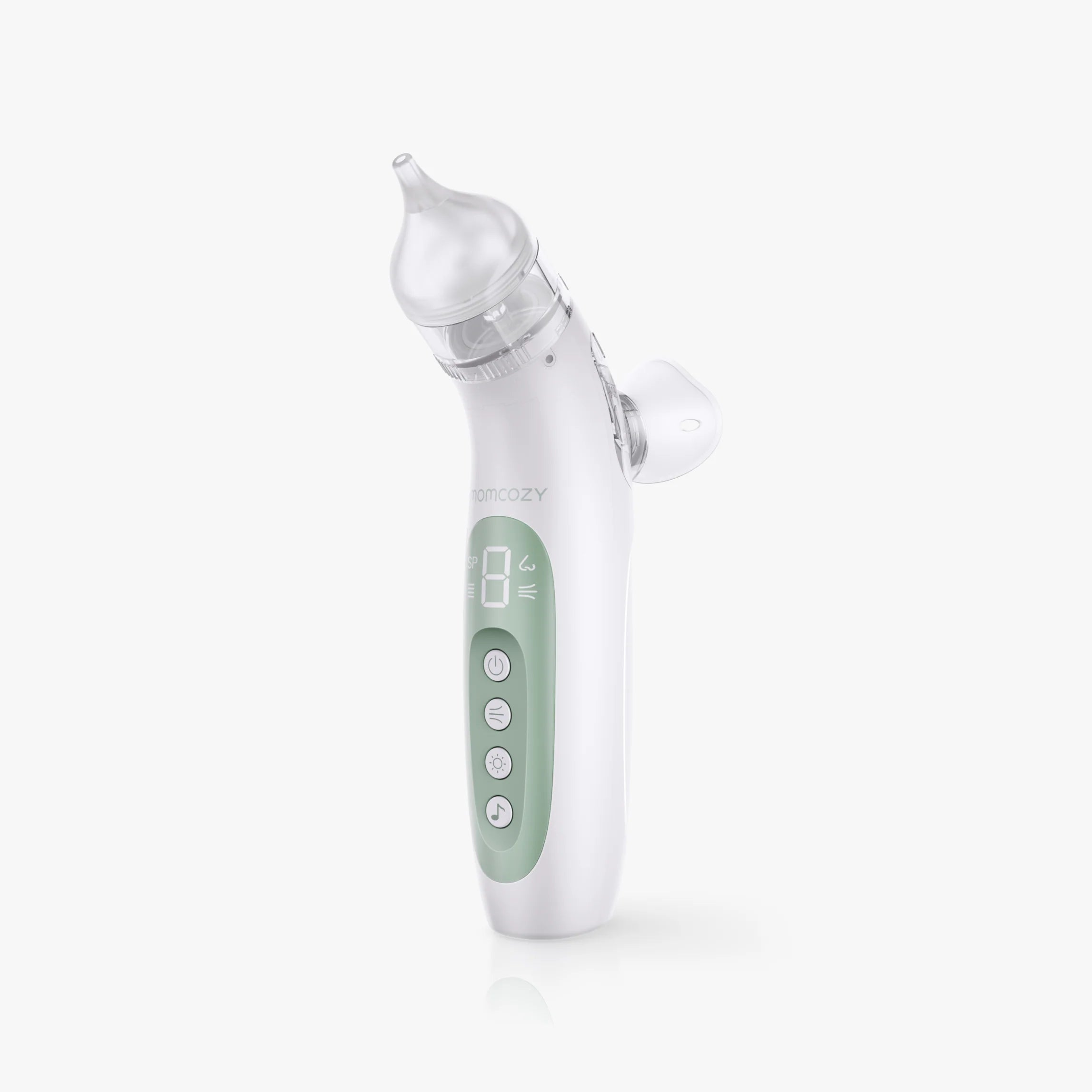 Aspirateur nasal électrique Momcozy 2-en-1 – Mouche-bébé avec spray et aspiration