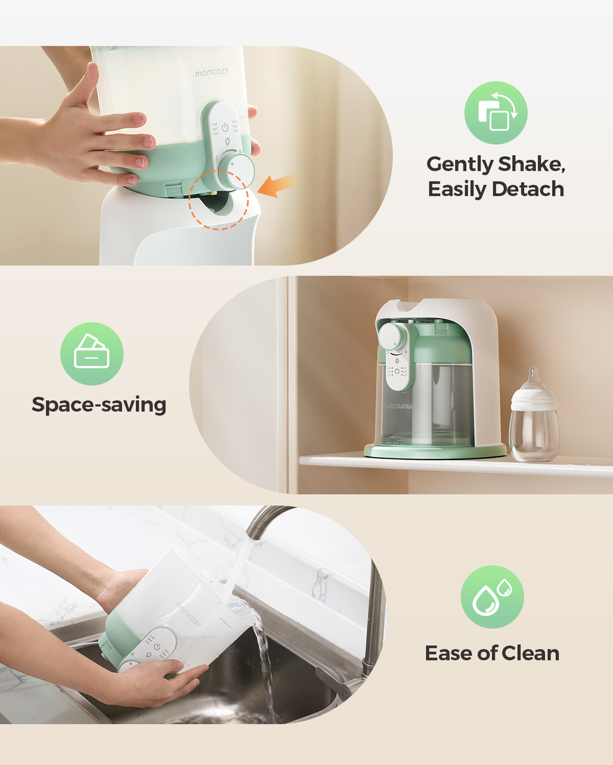 Distributeur de lait instantané Momcozy
