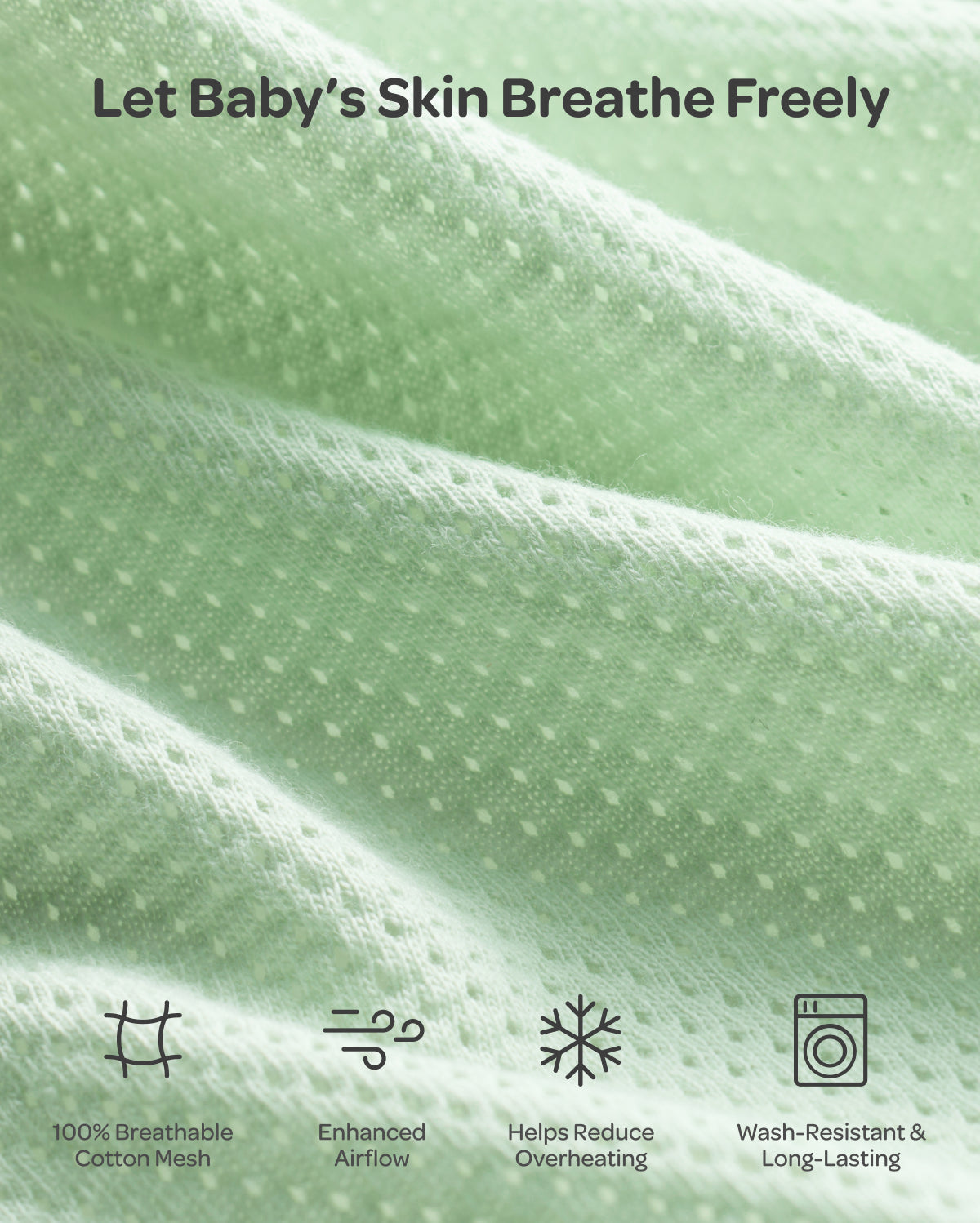 Breathable Newborn Swaddle for Cooler, Comfier Sleep