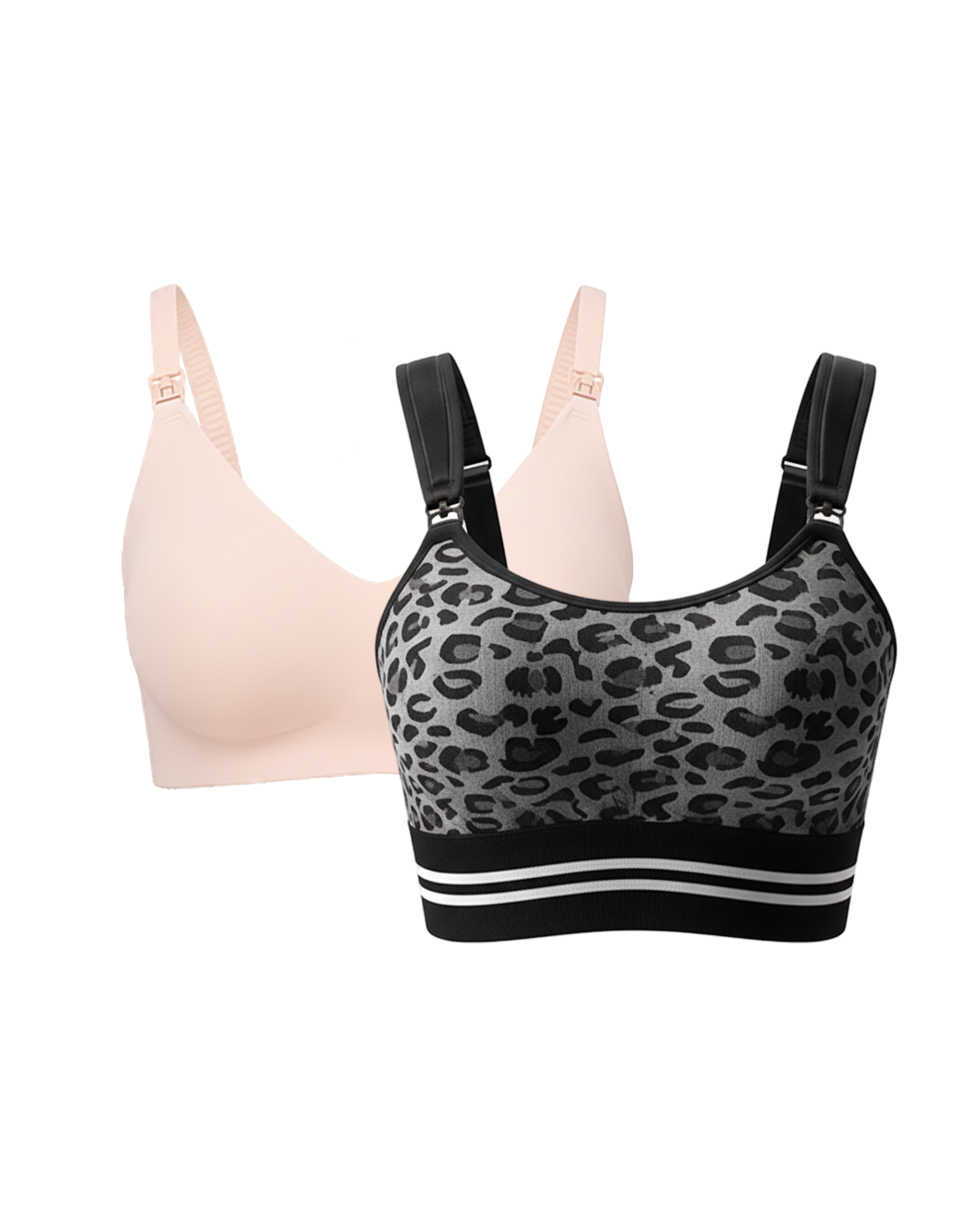 Soutien-gorge d’allaitement ultra doux et sans coutures YN21 & DEX – Lot 4-en-1, tissu extensible, mains libres pour pompe