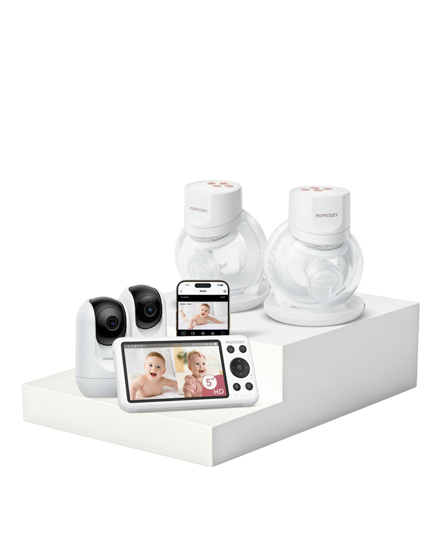 Pack Sérénité : Tire-lait nomade S12 Pro et babyphone BM04 double caméra