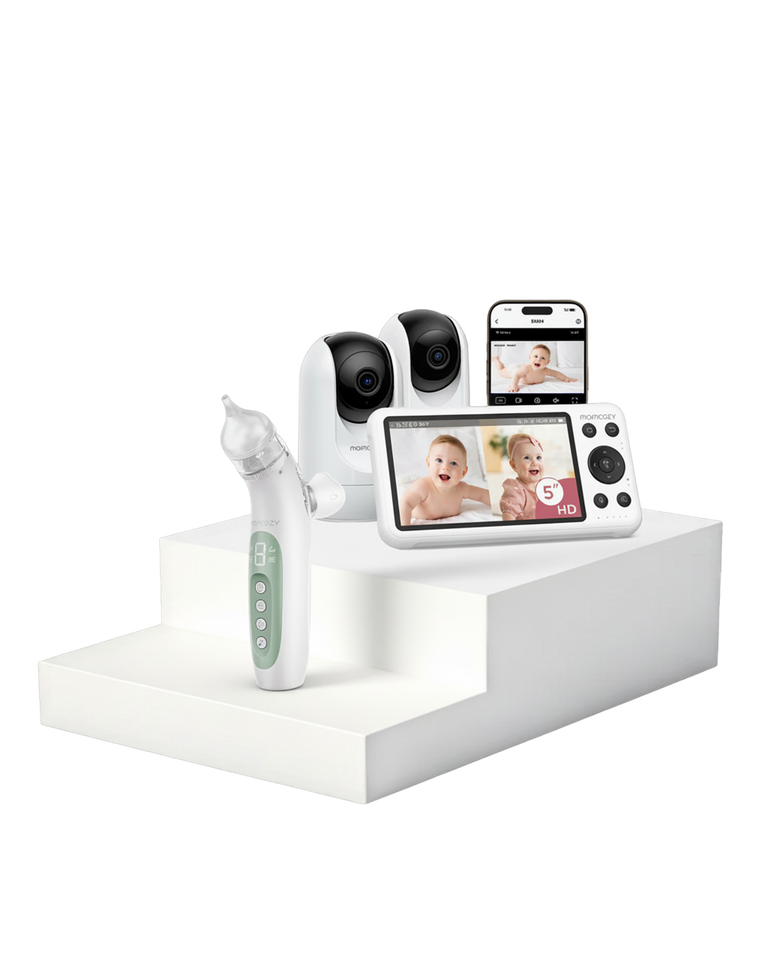 Translation missing: fr.Pack Sérénité Bébé : Babyphone BM04 double caméra et aspirateur nasal BreezyClear™