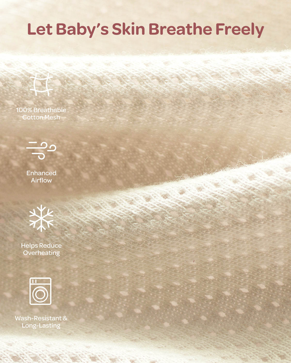 Breathable Newborn Swaddle for Cooler, Comfier Sleep