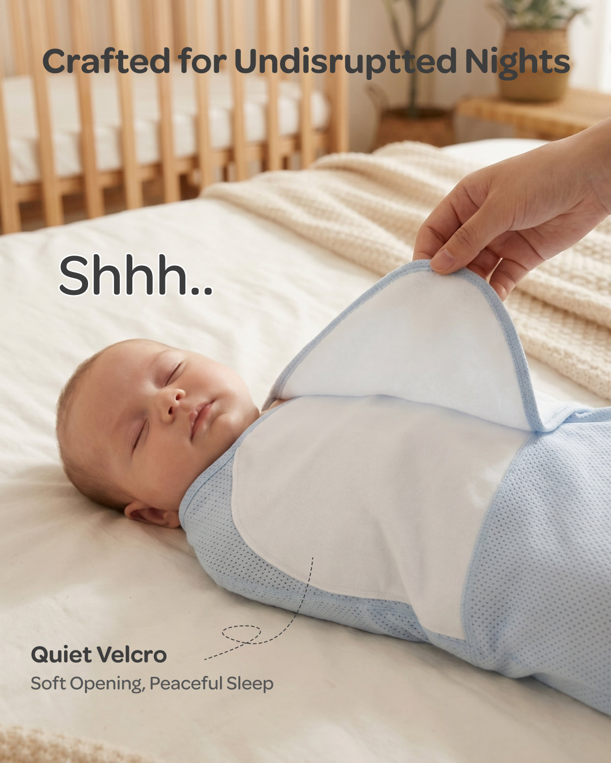 Breathable Newborn Swaddle for Cooler, Comfier Sleep