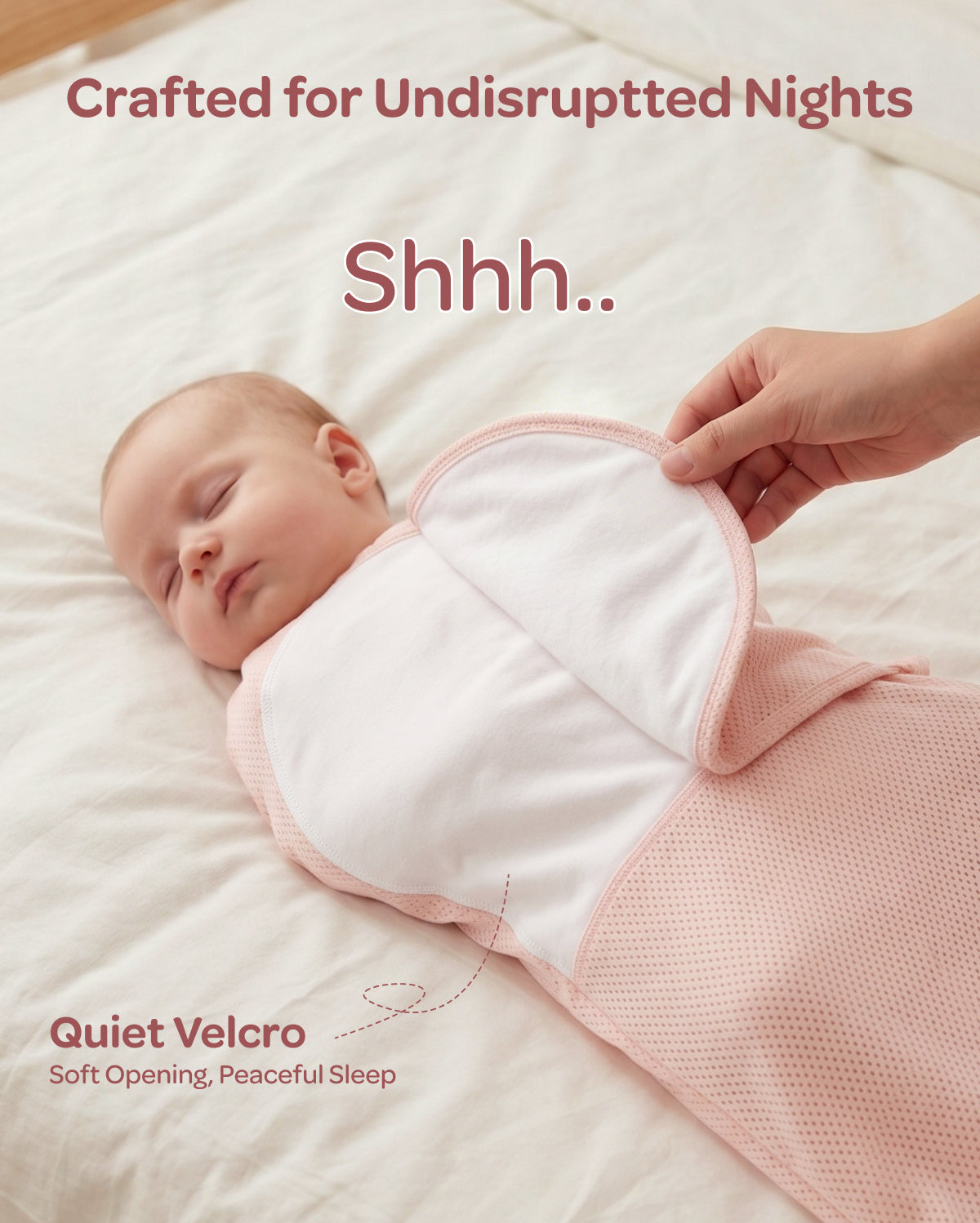 Breathable Newborn Swaddle for Cooler, Comfier Sleep