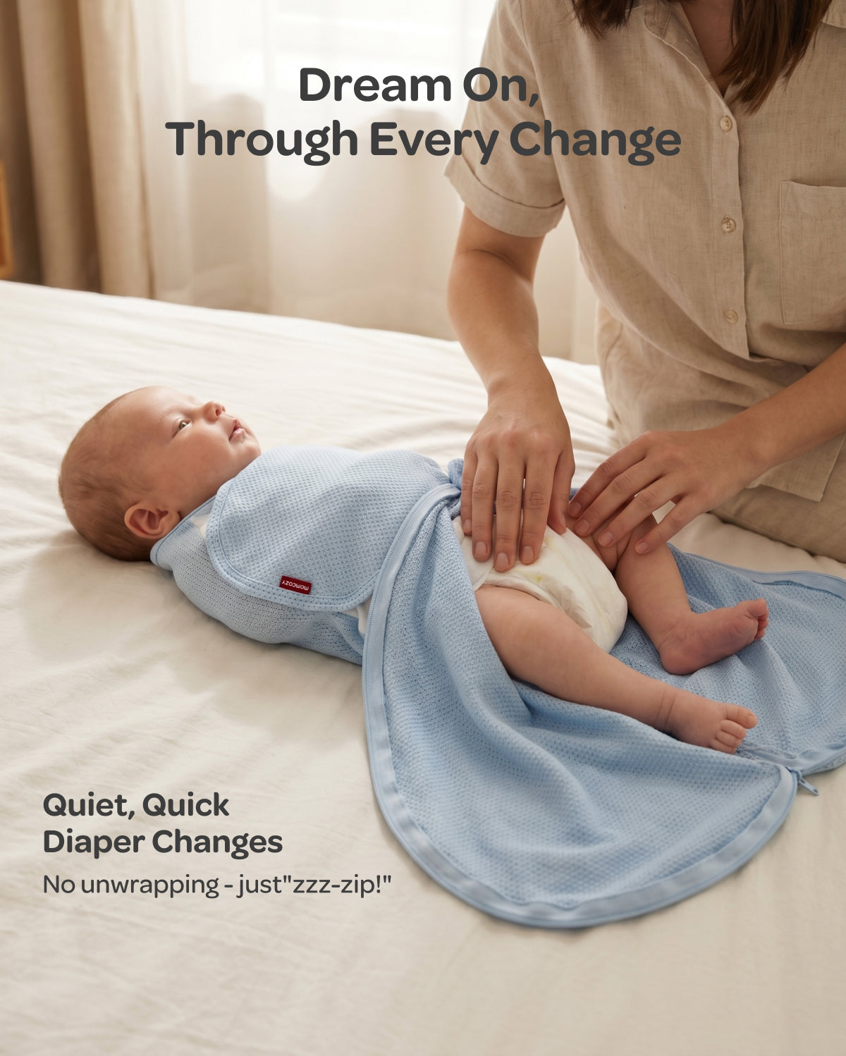 Breathable Newborn Swaddle for Cooler, Comfier Sleep