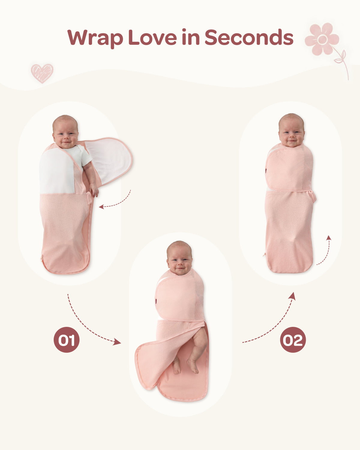 Breathable Newborn Swaddle for Cooler, Comfier Sleep