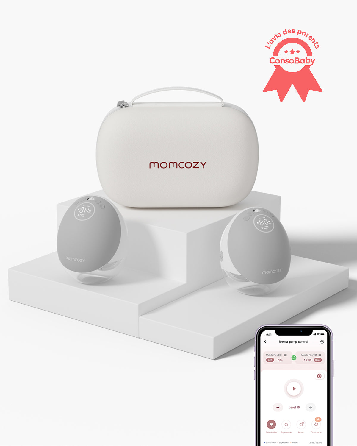 Momcozy Mobile Flow™ Tire-lait mains libres | M9