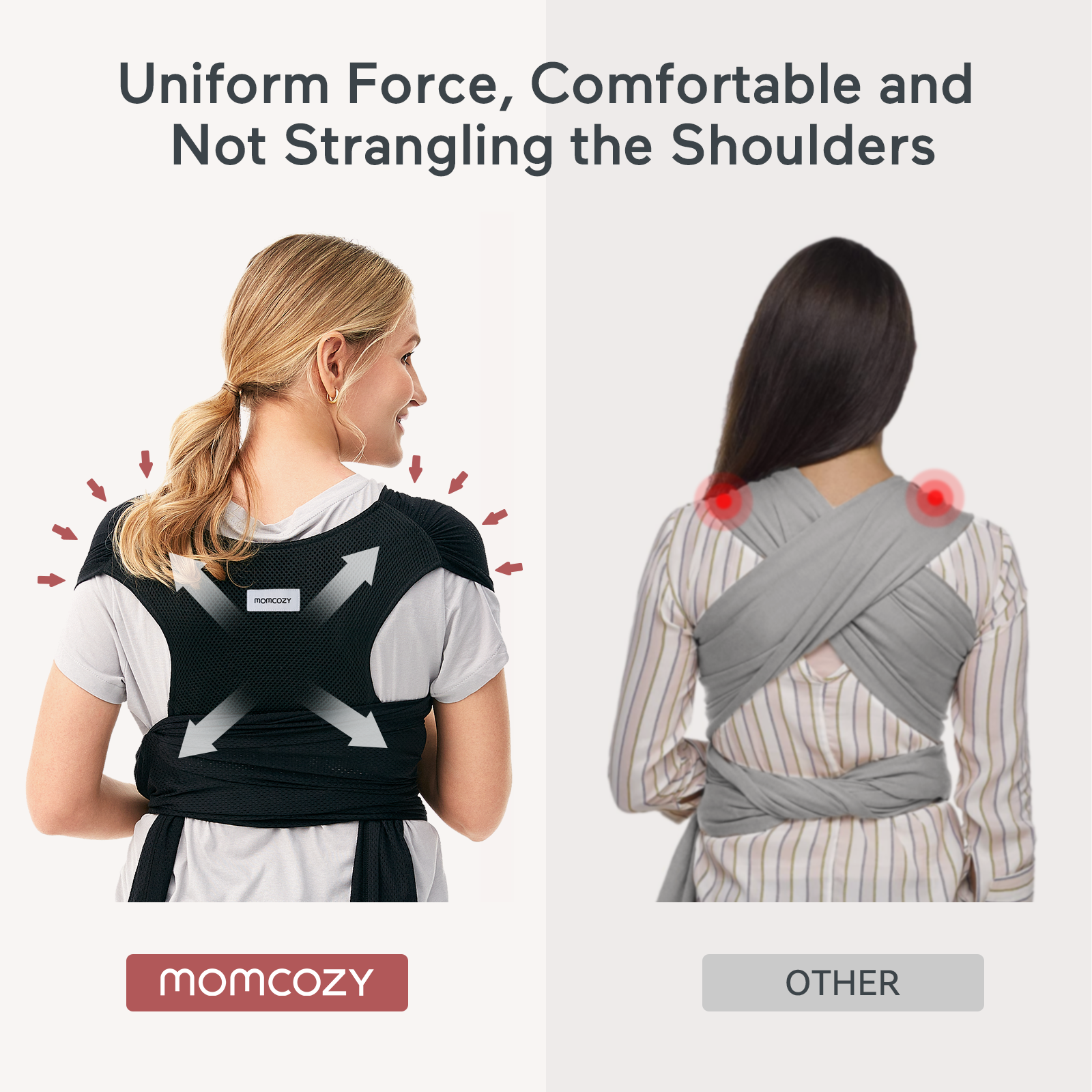 Easy to Wear Hands Free - Baby Wrap Carrier