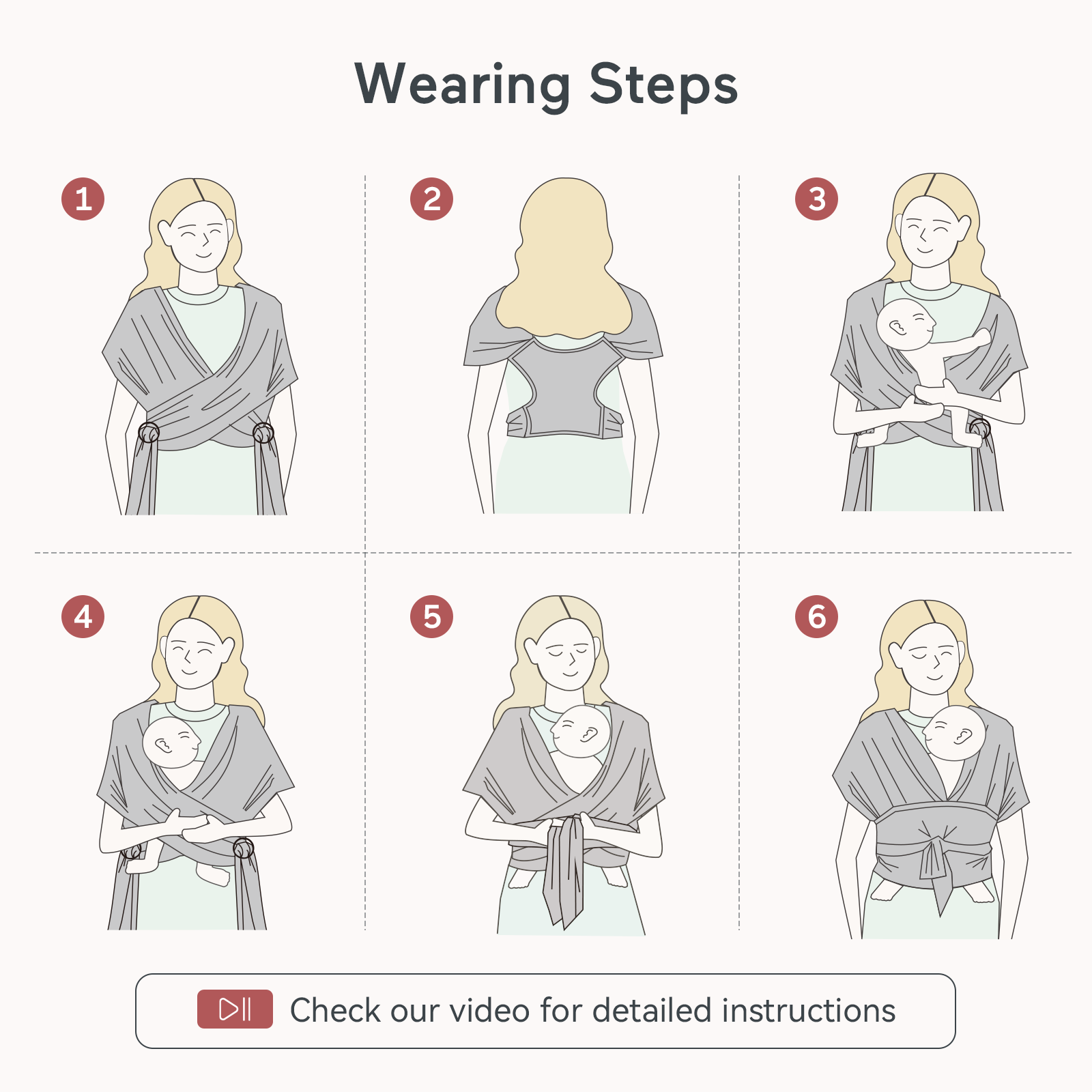 Porte-bébé Momcozy SnapLite Cooling Mesh Wrap