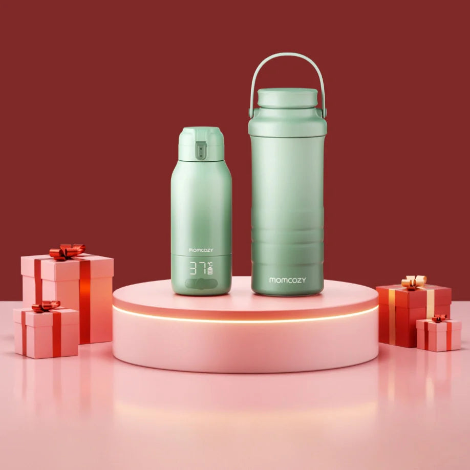 On-the-Go Bundle: Portable Baby Bottle Warmer + 22oz Baby Bottle Cooler