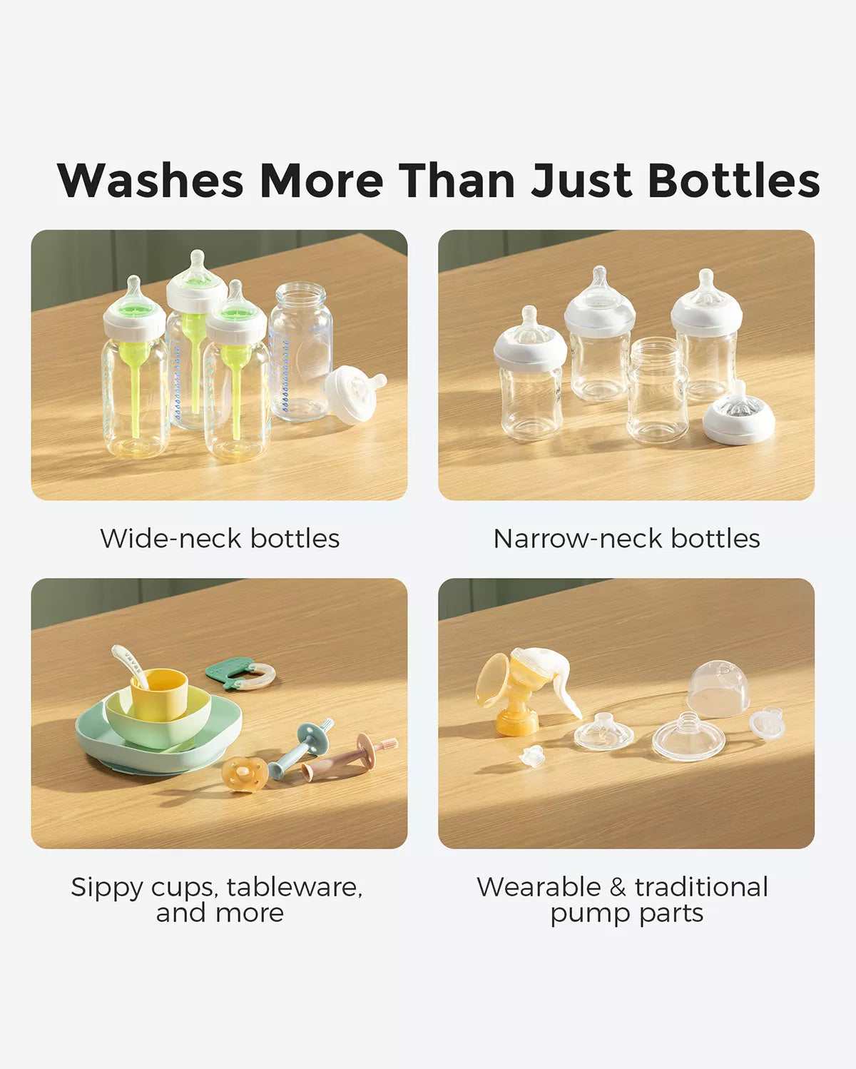 Coffret essentiels pour lait infantile | Distributeur de lait en poudre + lave-biberon