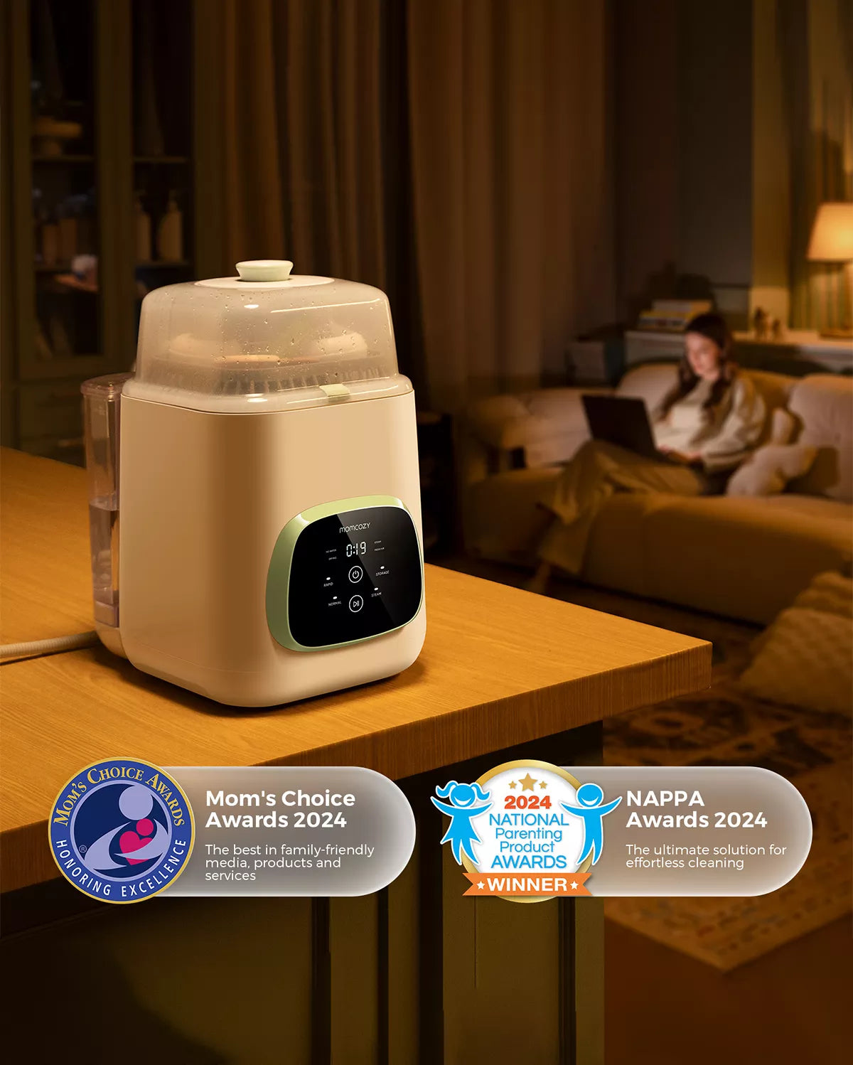 Pack Pompage et Nettoyage : Tire-lait mains libres M9 et stérilisateur lave-biberon KleanPal Pro