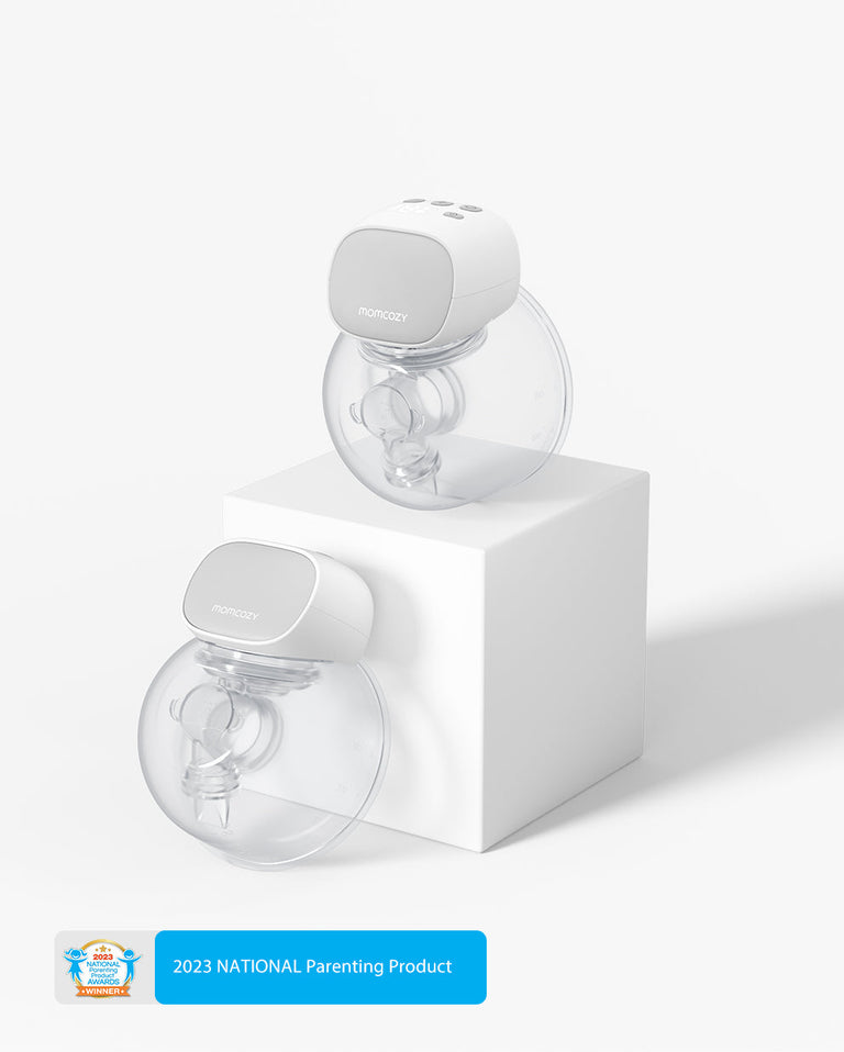 Translation missing: fr.S9 Pro Wearable Breast Pumps with award badge showcasing sleek design and functionality