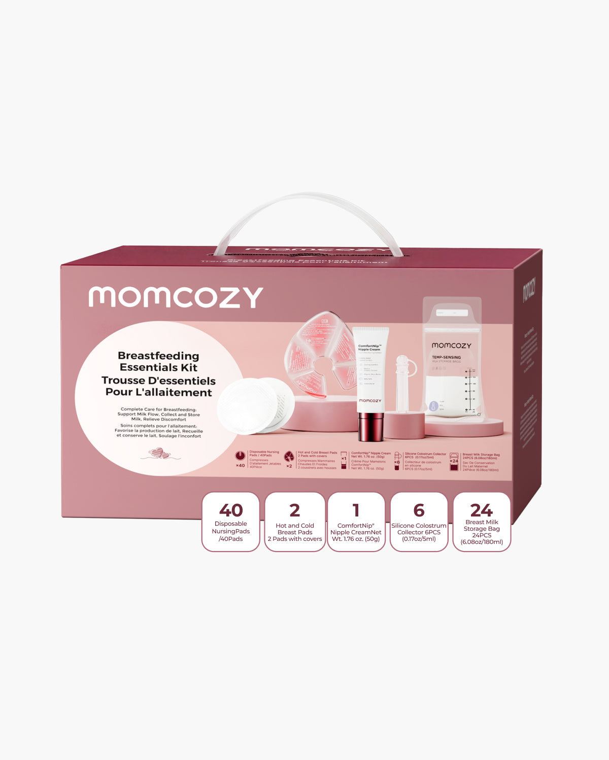 Kit d’allaitement et post-partum Momcozy (73 pièces)