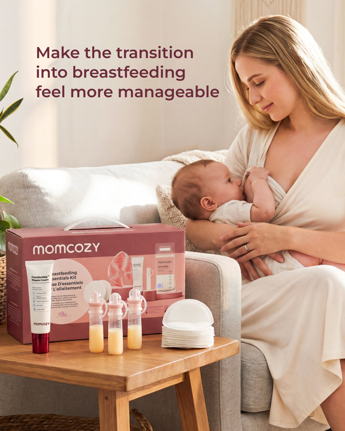 Kit d’allaitement et post-partum Momcozy (73 pièces)