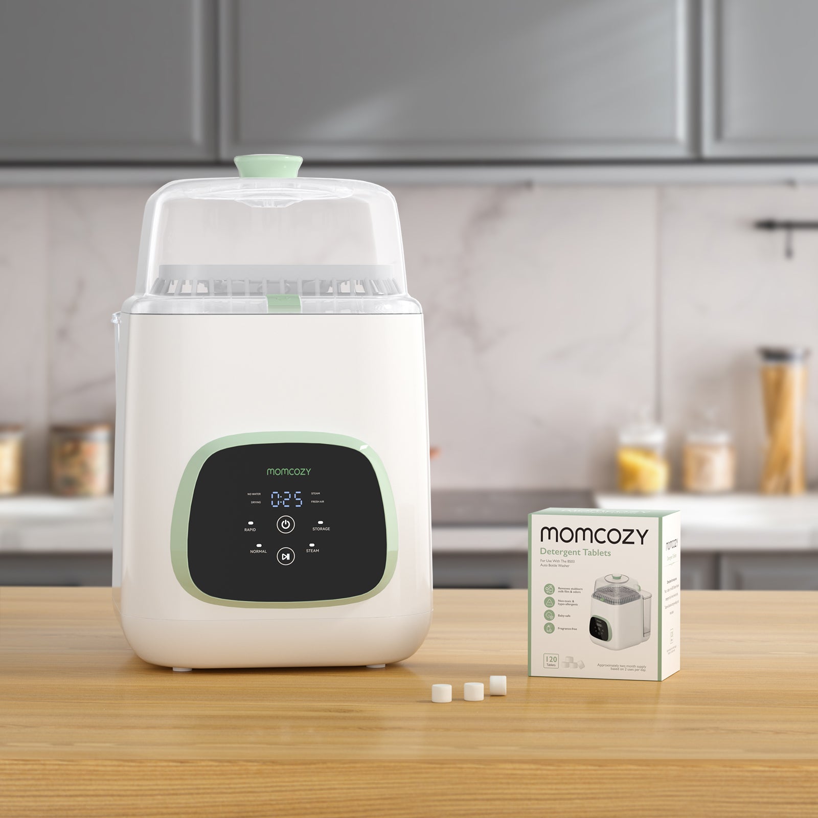 Pastilles de lavage pour lave-biberons KleanPal Pro, 120 comprimés