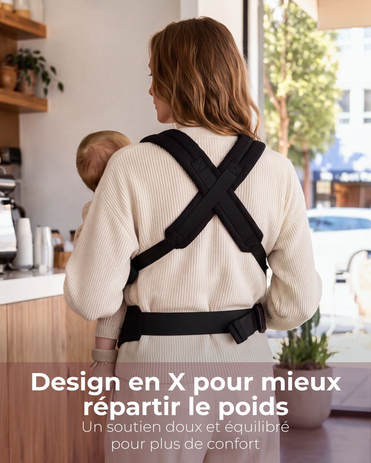 Porte-bébé Momcozy PureHug - Ergonomique, confortable & léger