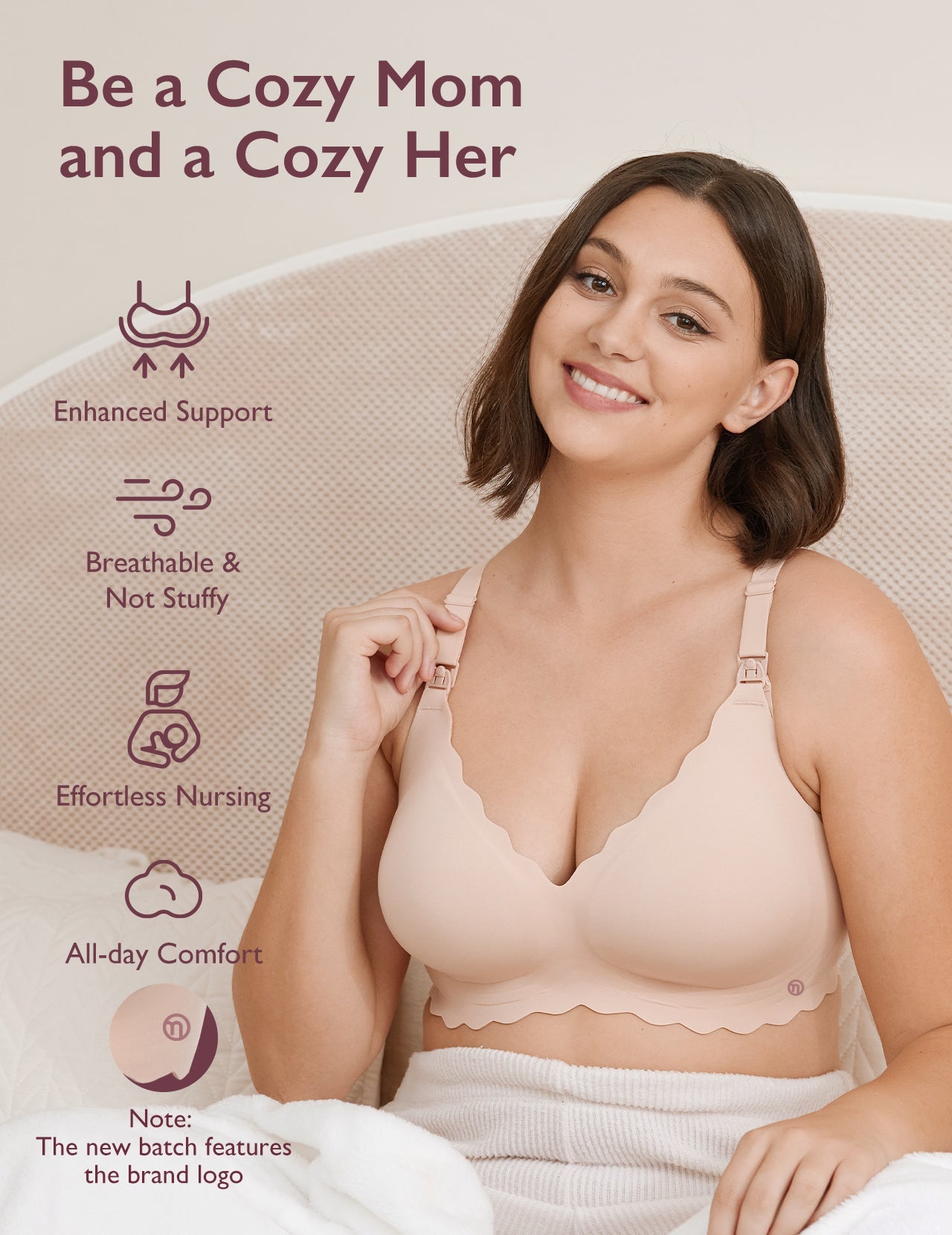 Soutien-gorge d’allaitement sans coutures Jelly Strip YN46