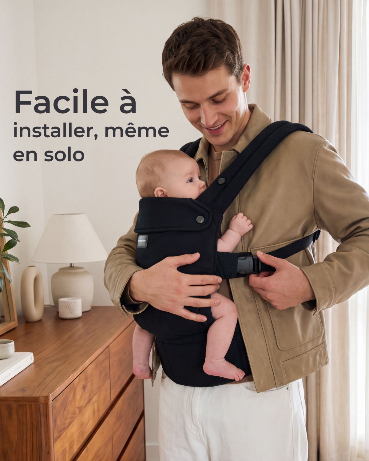 Porte-bébé Momcozy PureHug - Ergonomique, confortable & léger