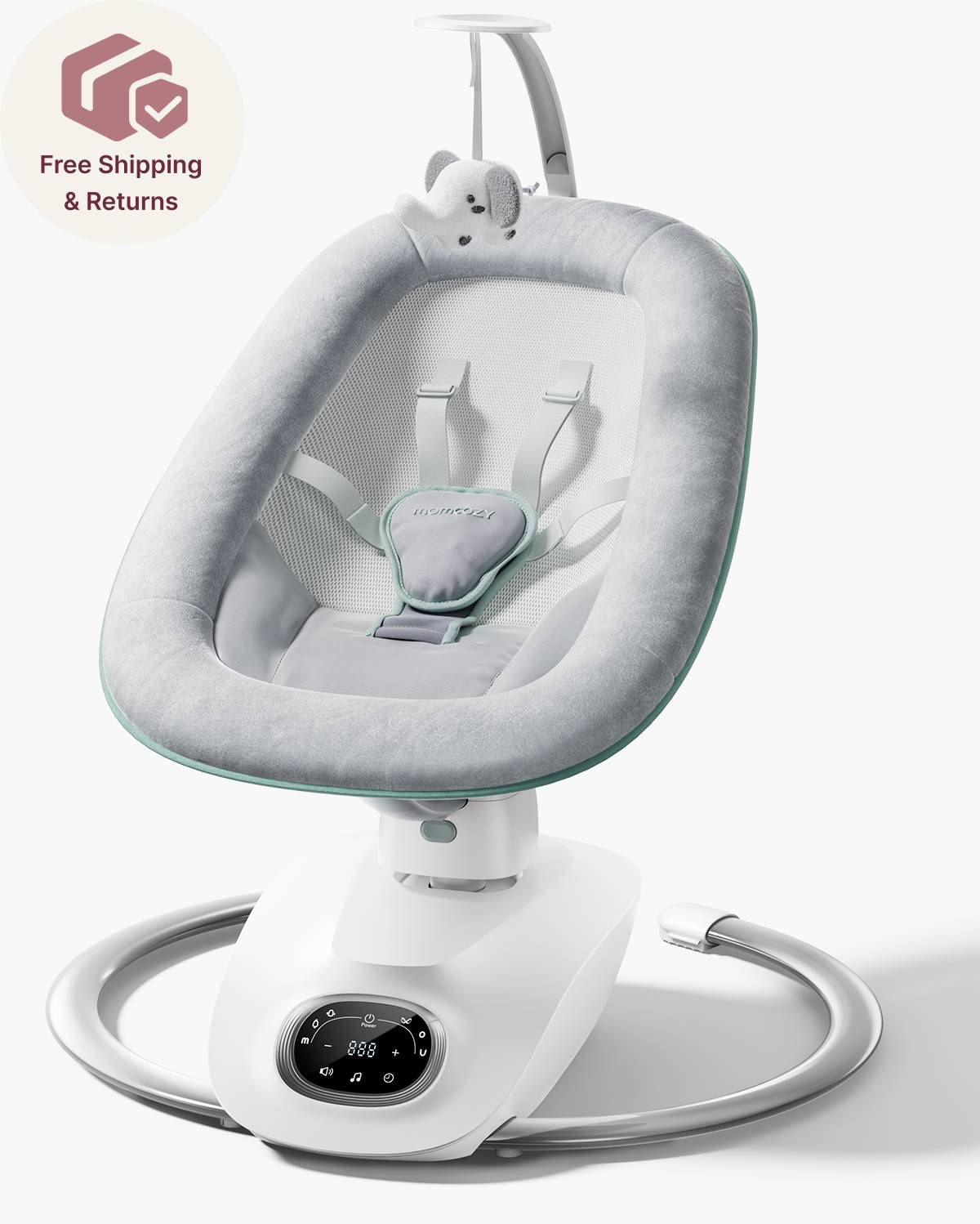 Balancelle Bébé Électrique 3D Momcozy CocoSway – Confort et Apaisement