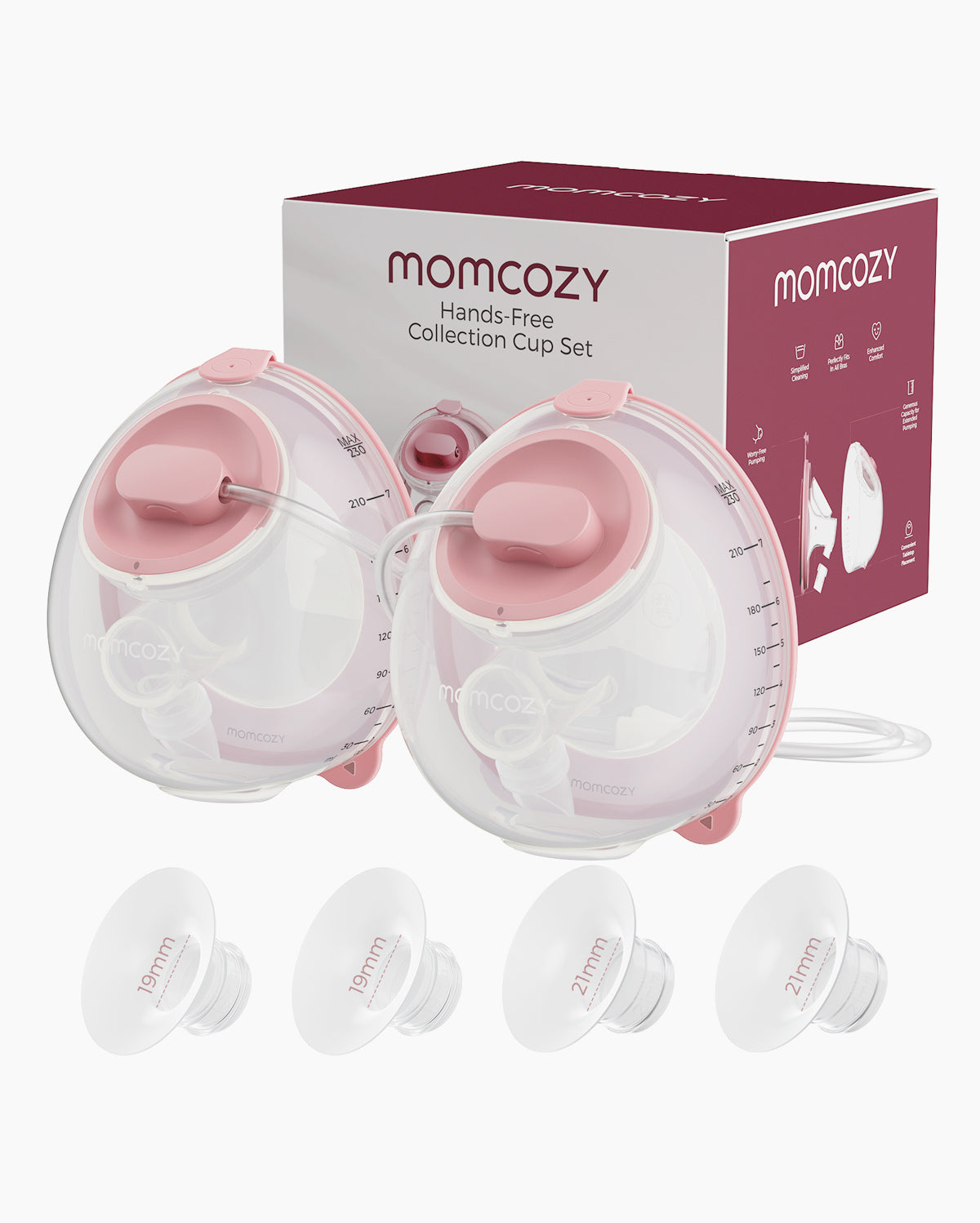 Coupelle de collecte standard Momcozy portable – compatible avec la série V Momcozy et la plupart des tire-laits électriques à tube traditionnel