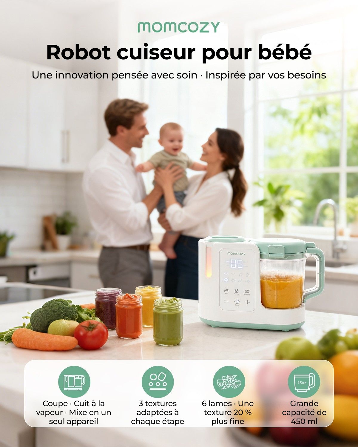 Momcozy AutoMeal Baby Food Maker