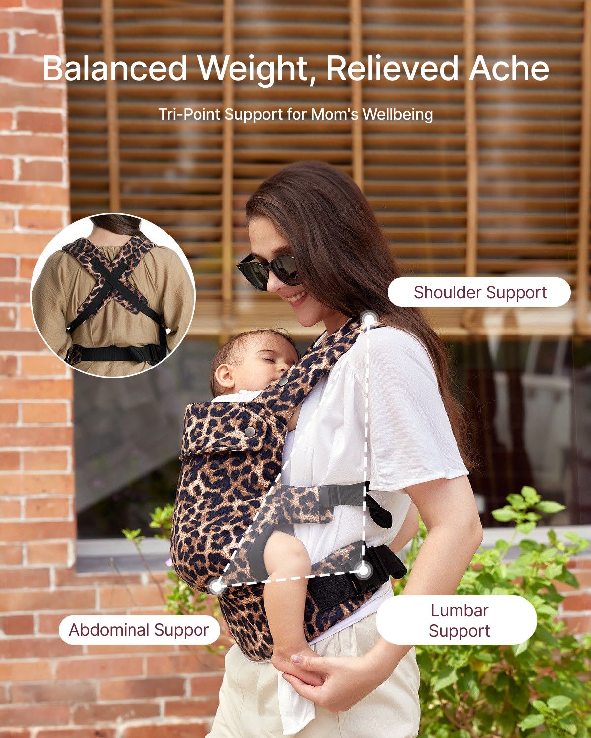 Porte-bébé Momcozy PureHug - Ergonomique, confortable & léger