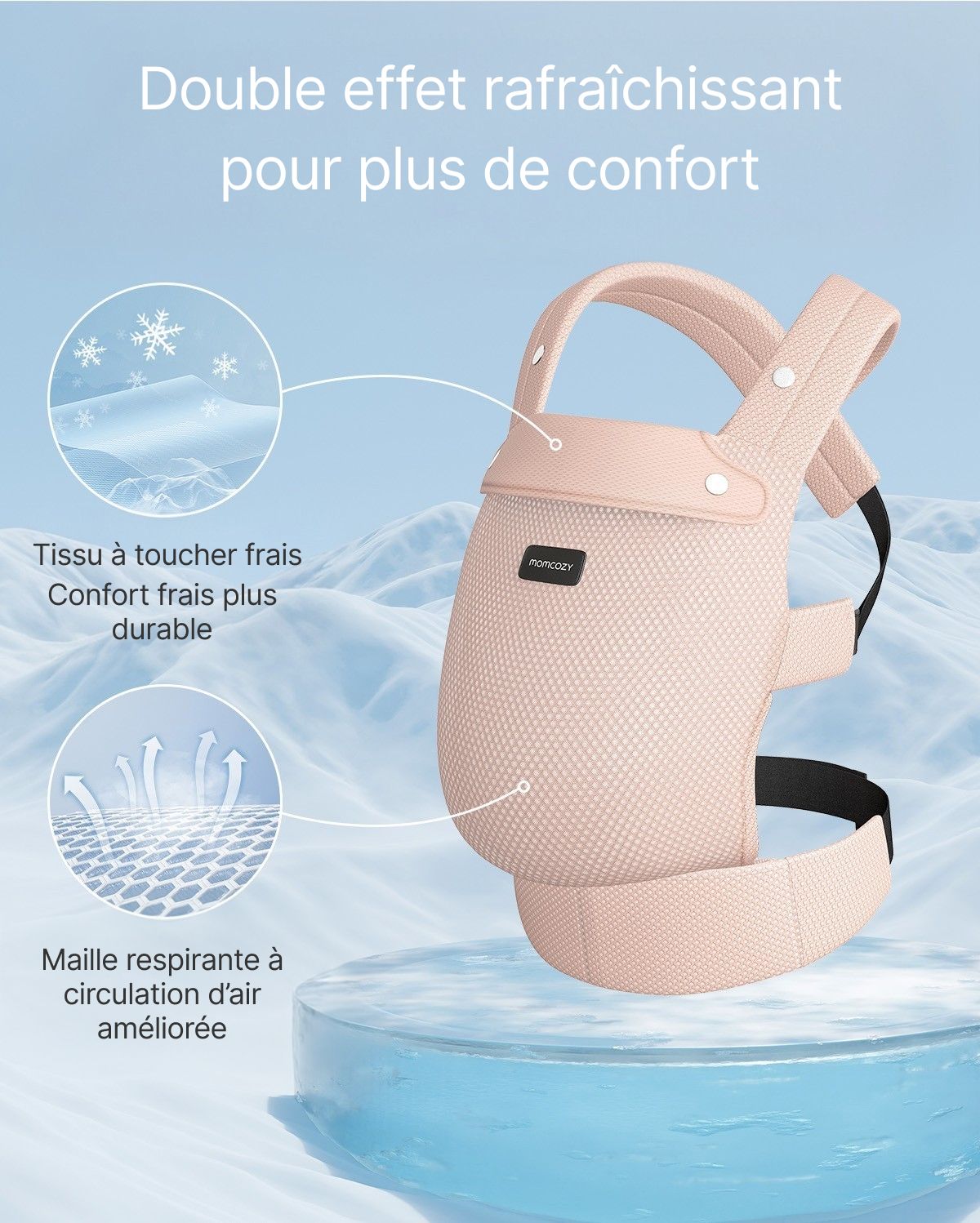 Porte-bébé Momcozy PureHug - Ergonomique, confortable & léger