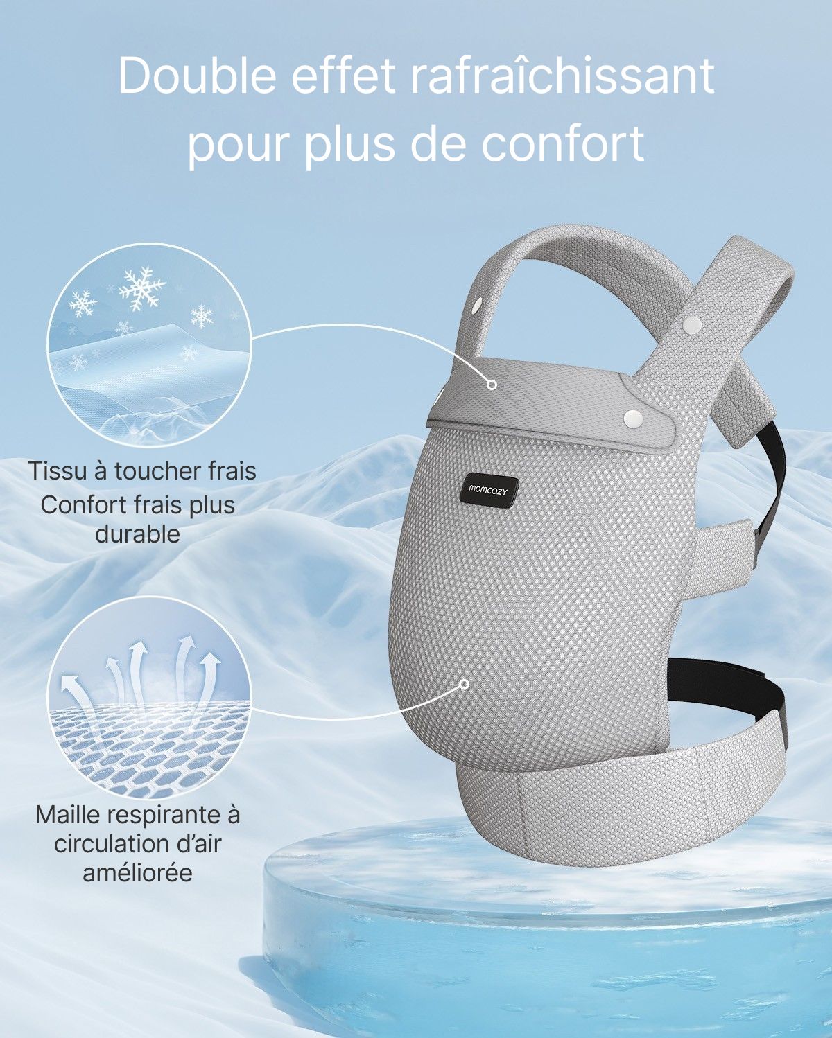 Porte-bébé Momcozy PureHug - Ergonomique, confortable & léger