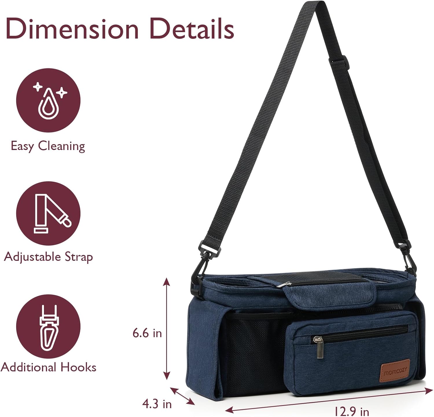 Momcozy Stroller Organizer - All-in-One Cup Holder & Pet Strollers