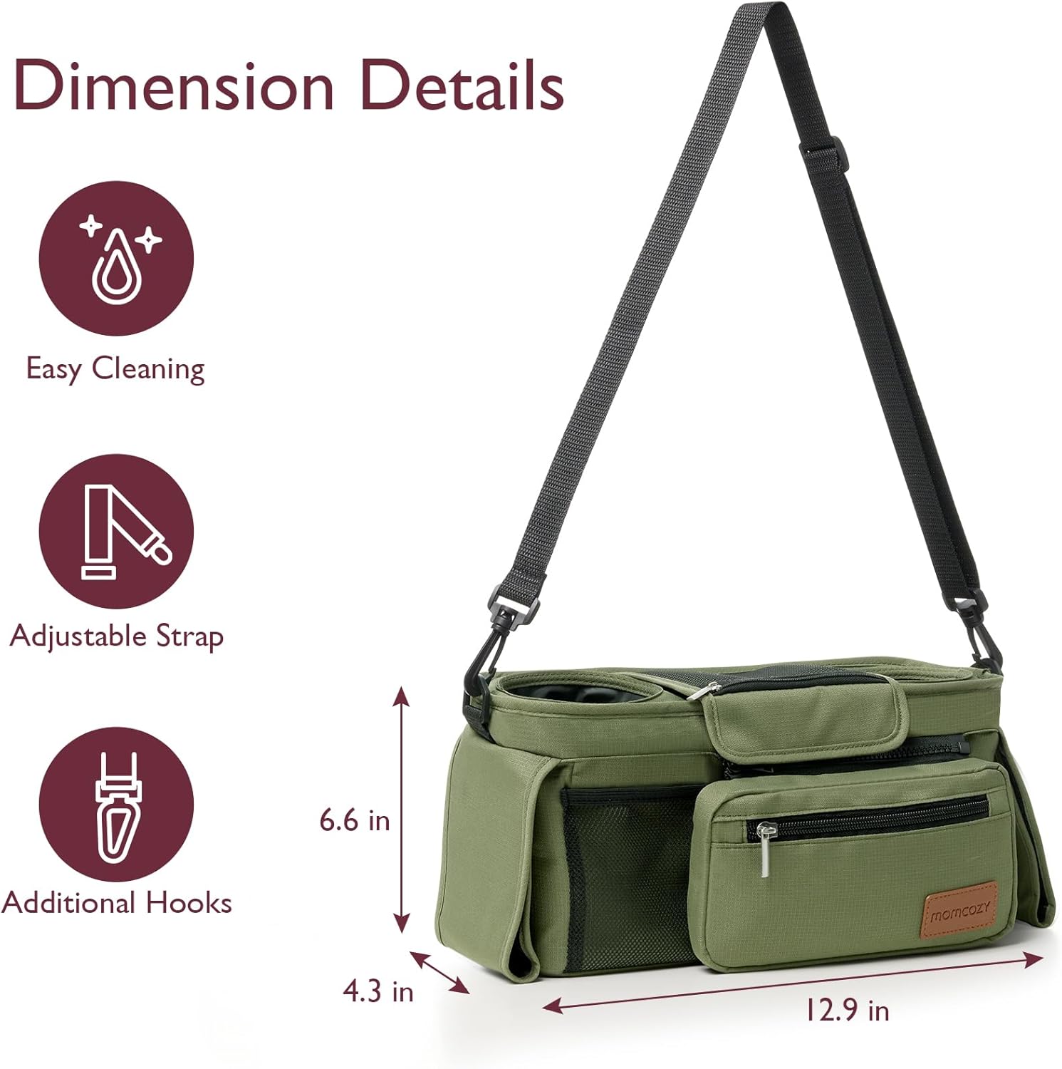 Momcozy Stroller Organizer - All-in-One Cup Holder & Pet Strollers