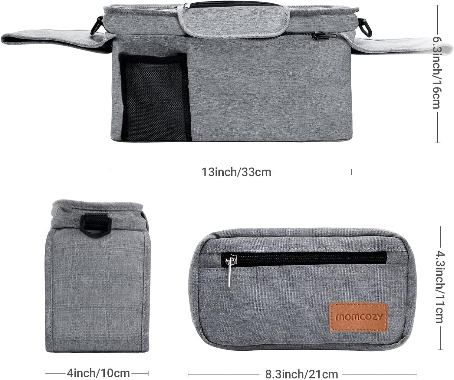 Momcozy Stroller Organizer - All-in-One Cup Holder & Pet Strollers