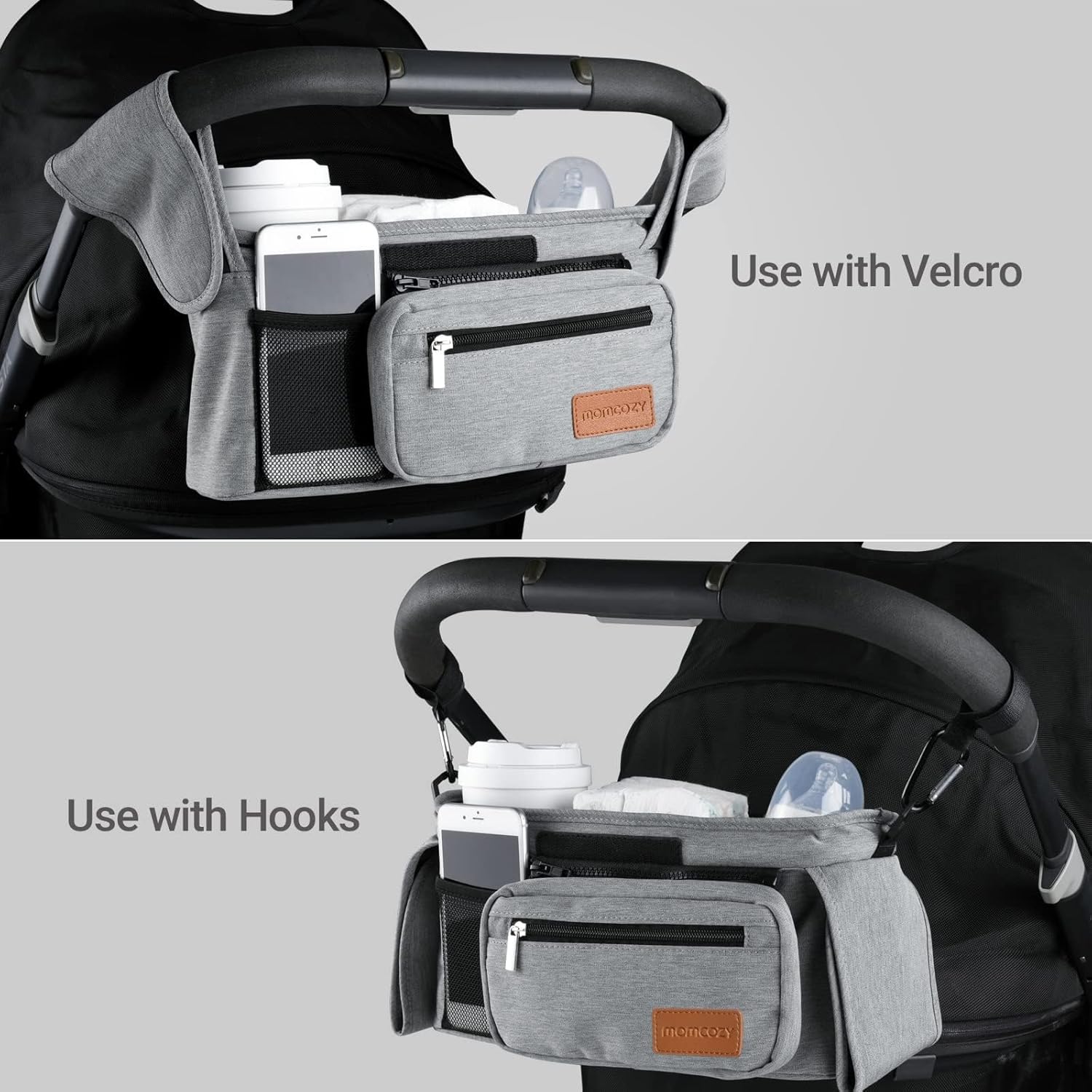 Momcozy Stroller Organizer - All-in-One Cup Holder & Pet Strollers