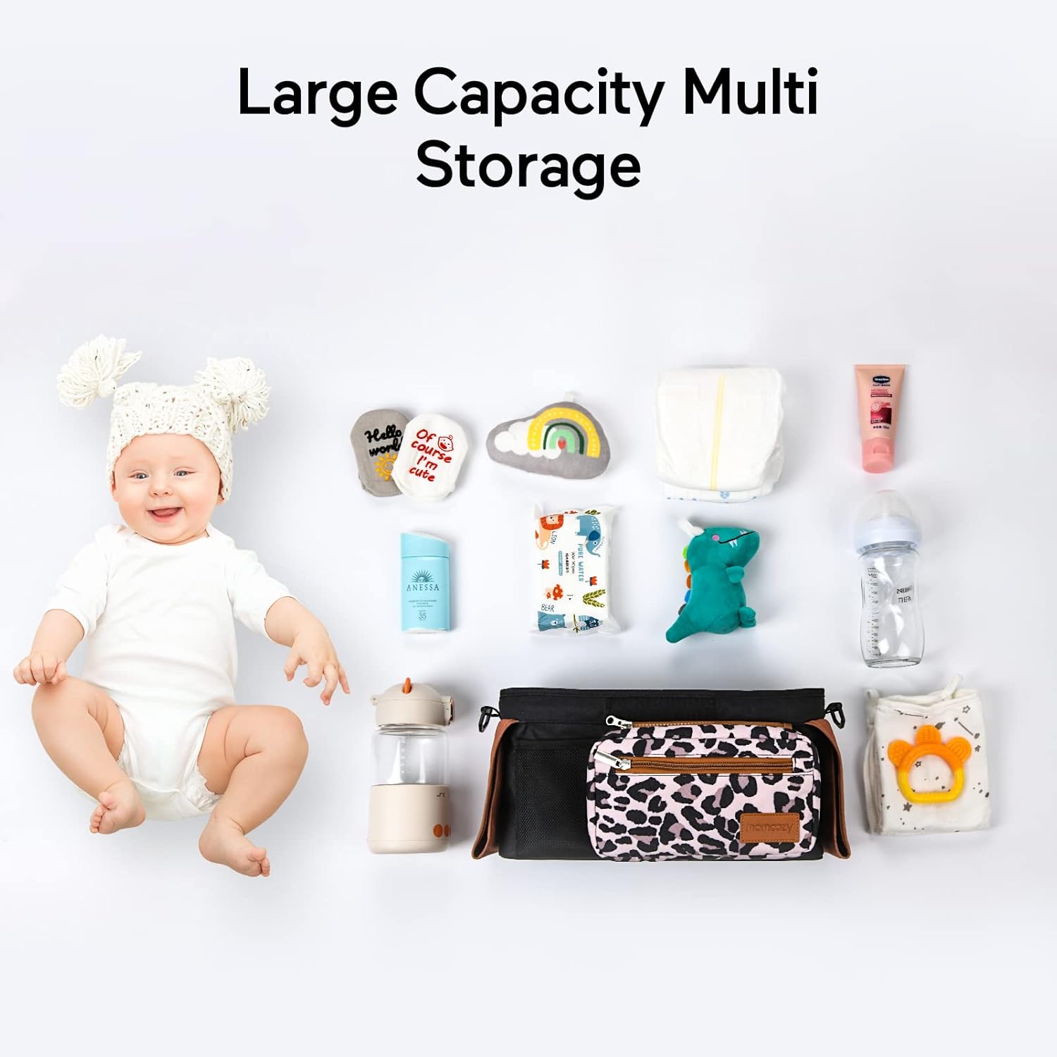 Momcozy Stroller Organizer - All-in-One Cup Holder & Pet Strollers