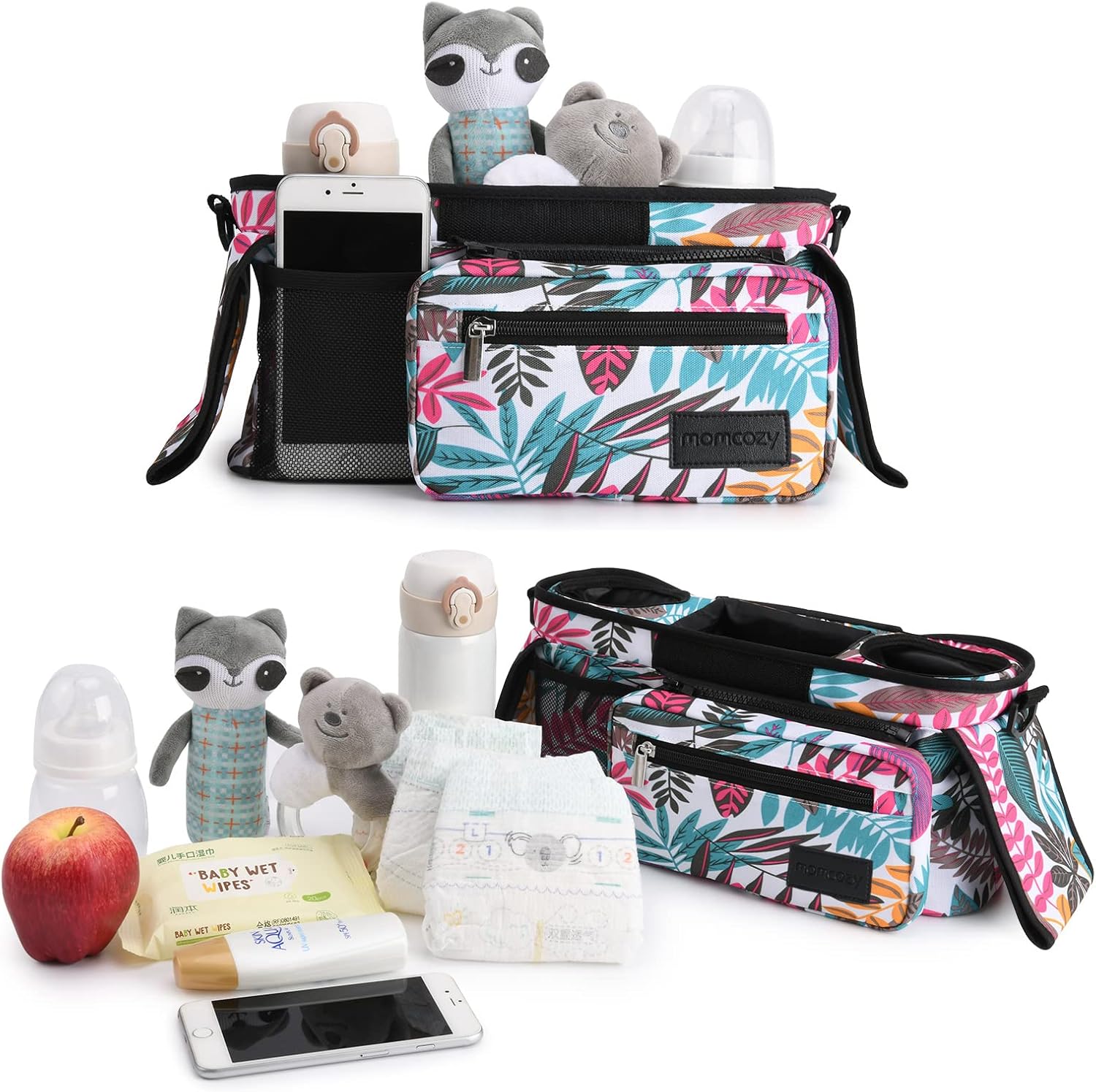 Momcozy Stroller Organizer - All-in-One Cup Holder & Pet Strollers