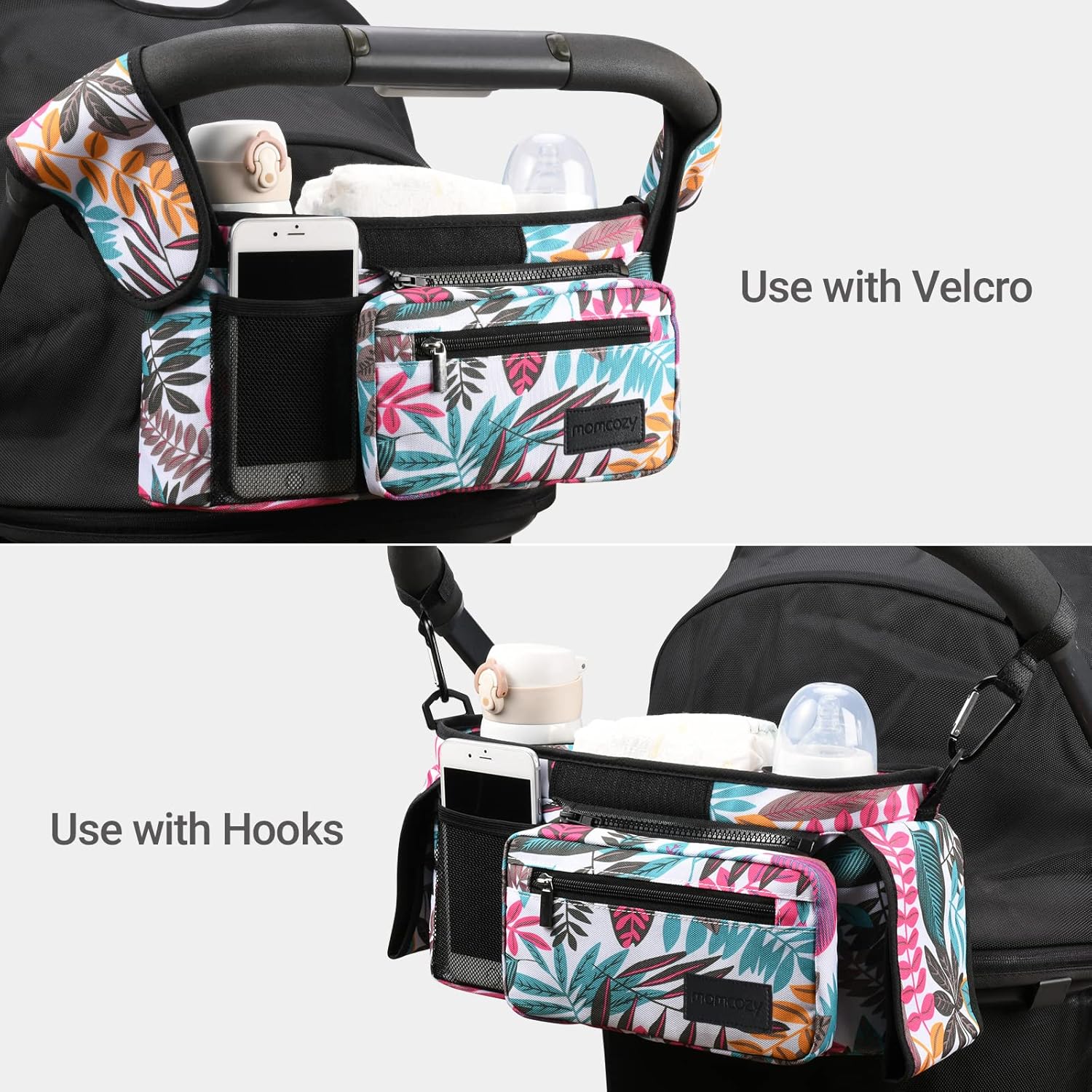 Momcozy Stroller Organizer - All-in-One Cup Holder & Pet Strollers