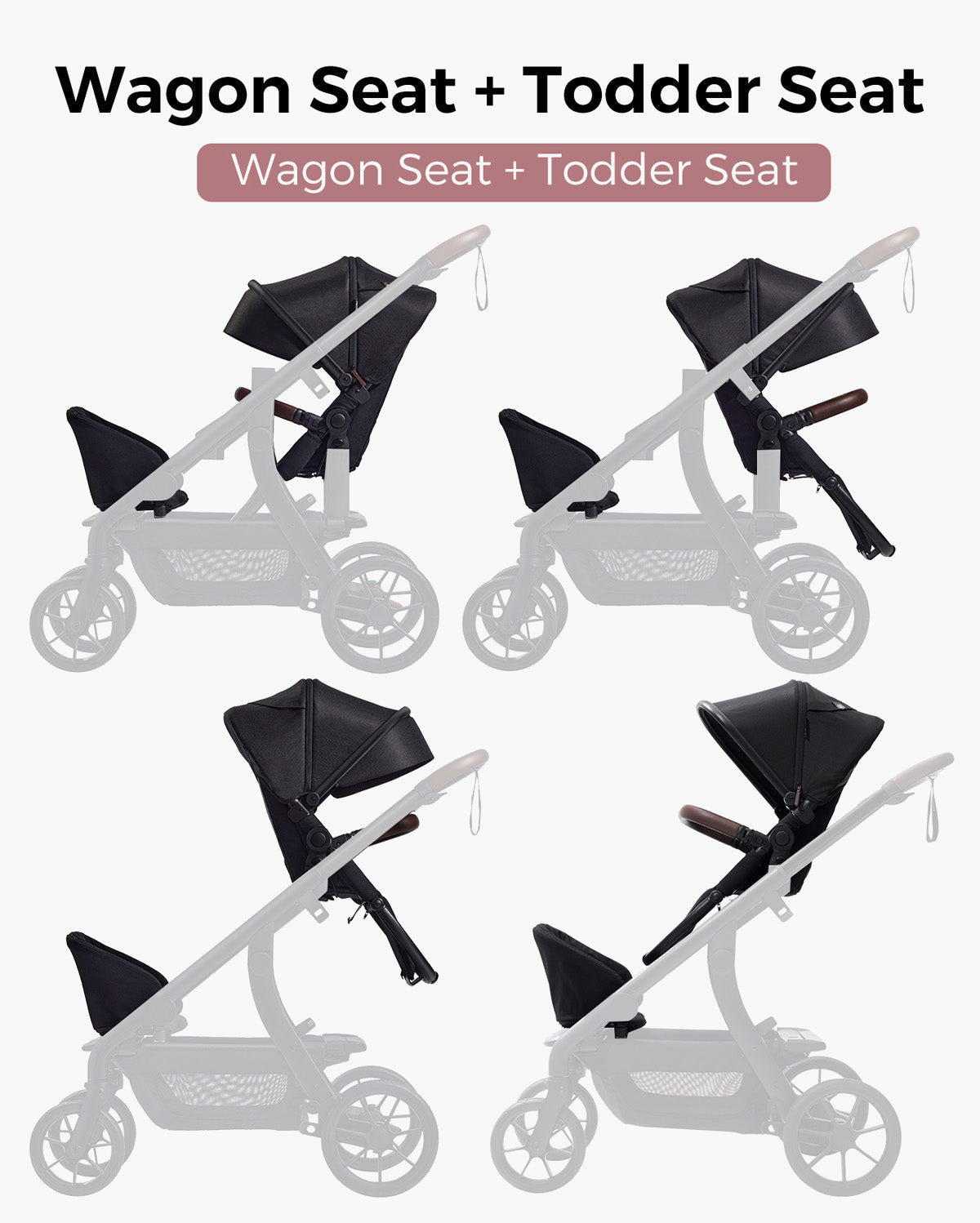 Pièces et accessoires pour poussette multifonction